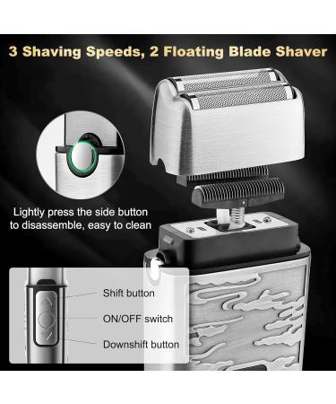 Qreeyx Hair Clippers for Man T-Blade Trimmer Nose Hair Trimmer Electric Shaver Set Professional 4 in 1 Barber Clippers Set for Haircut Men s Grooming Kit with LCD Display Ideal Gift for Him Silver - Buy Online on GoSupps.com