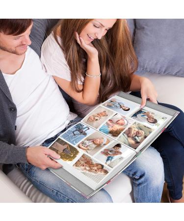 Fintie Self-Adhesive Photo Album | 60 Sticky Pages | Metallic Pen | DIY Scrapbook for 3x5, 4x6, 5x7, 6x8, 8x10 Pictures | Family, Wedding, Anniversary | Raining Hearts Design - Buy Online on GoSupps.com