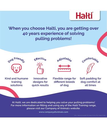 Halti Training Lead Large Black 2m - Professional Double-Ended Dog Leash for Puppy Walks - Buy Online on GoSupps.com