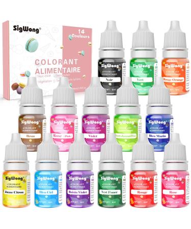 Colorant Alimentaire Liquide Concentr Nourriture Dye - 14 Couleurs Colorant Alimentaire N on pour la cuisson la d coration le gla age la cuisine 6ml 14 couleurs 6ml