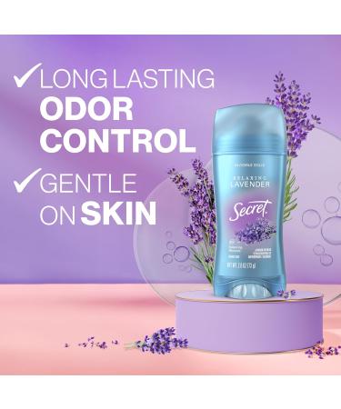 Secret Fresh Antiperspirant and Deodorant for Women 48hr Freshness Sweat & Odor Protection PH Balancing Minerals Invisible Solid Lavender Scent 2.6 oz (Pack of 3) Invisible Solid- 2.6oz (Pack of 3) 2.6 Ounce (Pack of 3) - Buy Online on GoSupps.com