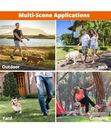 Buy Portable Dog Clamping Cables - Reflective Trolley System for Camping & Outdoor | 15.2m 21.3m 30.5m - Zigzag Pattern in Sunset Chevron - Buy Online on GoSupps.com