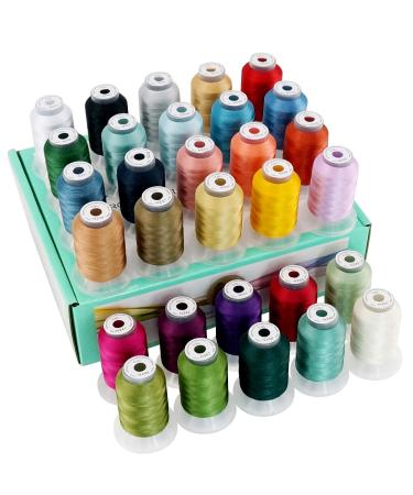 New brothread 80 Spools Polyester Embroidery Machine Thread Kit 1000M  (1100Y) 