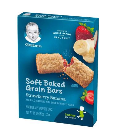 Gerber Graduates Toddler Cereal Bars - Strawberry Banana (8 count) - Buy Online on GoSupps.com