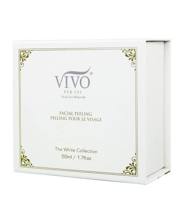 Vivo Per Lei Facial Peeling Gel - Dead Sea Minerals & Nut Shell Scrub - Gentle Exfoliator & Blackhead Remover - 3.4 Fl. Oz - Buy Online on GoSupps.com