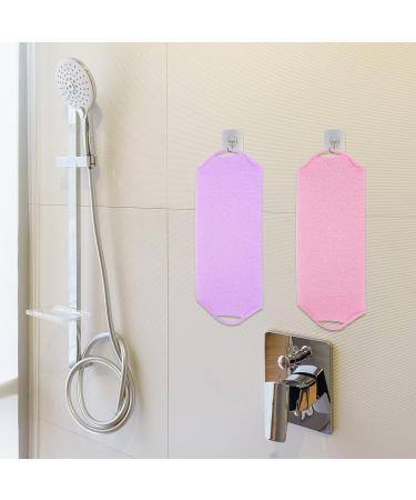 Prasacco 2 Pack Back Scrubber for Shower - Exfoliating Wash Cloths | Body Scrubber Washcloth Towel | Extended Length Back Washers with Pull Strap - for Men and Women - Buy Online on GoSupps.com