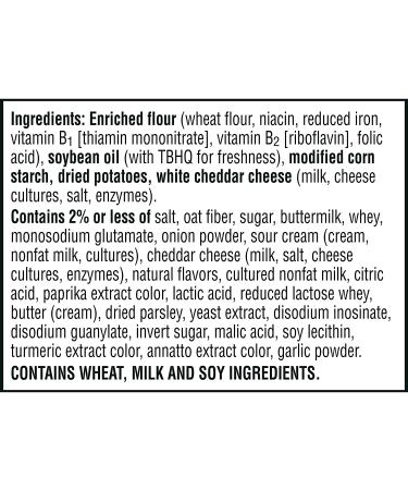 Cheez-It Snap'd Cheese Cracker Chips 7.5oz Pouch - Cheddar Sour Cream & Onion (6 Bags) - Buy Online on GoSupps.com