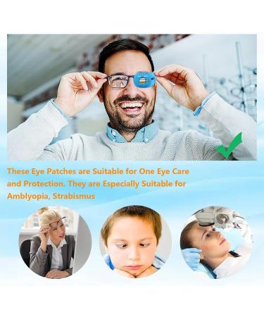 Amblyopia Eye Patches Lazy Reusable Amblyopia Correction Orthopedic Eye Patch for Squint Lens Left Eye Patches Nonwoven Fabric Eye Patches 6 Pieces - Buy Online on GoSupps.com