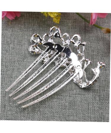 DOITOOL Womens Barrettes for Hair Wedding Hair Pins Rhinestone Bridal Comb Rhinestone Headpiece Crystal Hair Comb Hair Barrette Wedding Hair Comb Hair Clamp Bride Blush Pearl - Buy Online on GoSupps.com