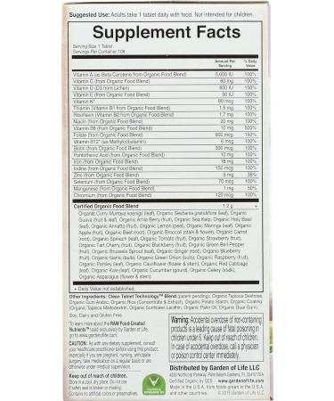 Garden of Life Organic Mykind Prenatal Once Daily 108 CT | Best Prenatal Multivitamin - Buy Online on GoSupps.com