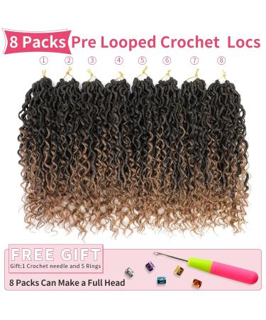 Goddess Locs Crochet Hair 14 Inch - 8 Pack Pre-looped River Fauxs Locs Crochet Hair T30 for Black Women - Buy Online on GoSupps.com