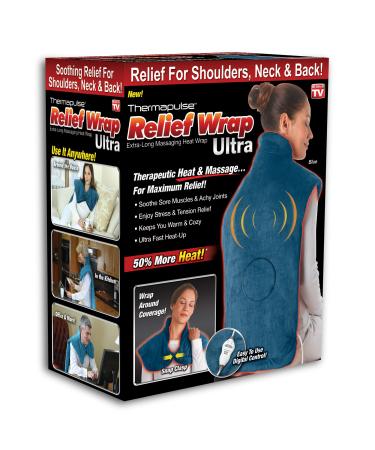 Ontel Thermapulse Relief Wrap Ultra Extra Long Massaging Heat Wrap