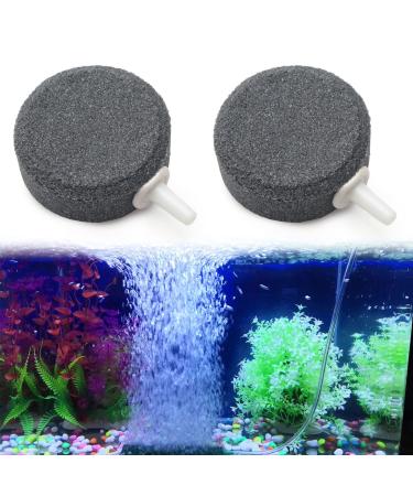 Air stone for aquarium 4 cm outlet stones for aquariums aquarium air venue aquarium airstone oxygen stone disc bladder siffus for air pumps aquariums buckets small ponds 2 pieces - Buy Online on GoSupps.com