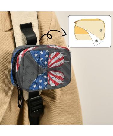 Pfrewn 7-Day Pill Organizer Case - Beautiful Butterfly Design & USA Flag Travel Pill Box - Portable Weekly Vitamin & Medicine Holder - Buy Online on GoSupps.com