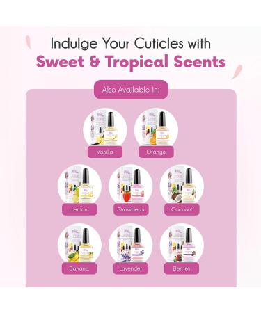 Berries Fragrance Cuticle Oil 12ml - Moisturizing Nail Treatment for Dry Skin - Buy Online on GoSupps.com