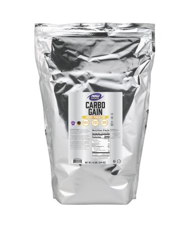 NOW Foods Sports Nutrition Carbo Gain Powder (Maltodextrin) Rapid Absorption Energy Production 12-Pound 86 Servings (Pack of 1)