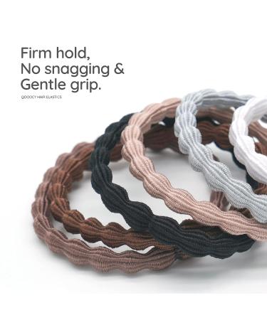 Peanut Hair Ties 18 Pcs - Long Lasting Braids & Ponytails - Natural Hair Accessories for Women - Buy Online on GoSupps.com