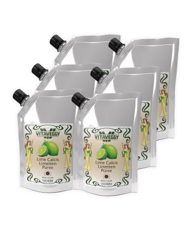 Vitaveggy lime puree 12x1kg citrus-fruit puree made of food-united citron-vert lime-puree for lime juice concentrate lime-mint-smoothie lime cocktails without aroma (12)