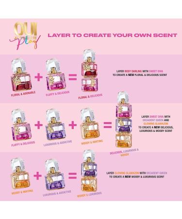 Juicy Couture Oui Play Eau De Parfum Perfume for Women Rosy Darling 0.5 Fl Oz - Buy Online on GoSupps.com