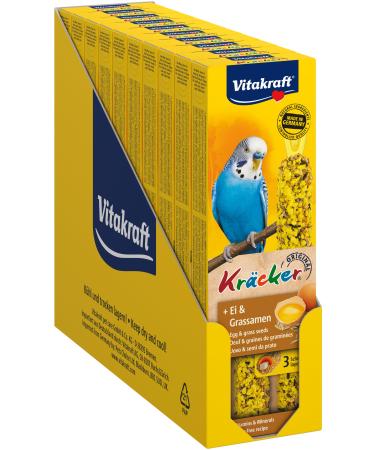 Vitakraft crackers with egg and grass seeds snack sticks for budgies in storage size without added sugar (10x 2 pieces) - Buy Online on GoSupps.com