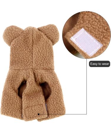 Balacoo Frog Pet Bird Hoodie - Christmas Parrot Costume Jumpsuit for Winter Warmth | Ideal for Parakeet, Cockatiel, Conure, Cockatoo | Brown S - Buy Online on GoSupps.com