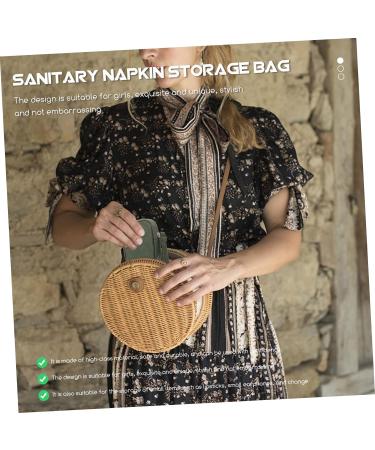 HEASOME Sanitary Napkin Storage Bag Tote Insert Organizer | Zip Around Wallet for Women | Coin Purse & Pad Pouch | Portable Travel Case - Buy Online on GoSupps.com