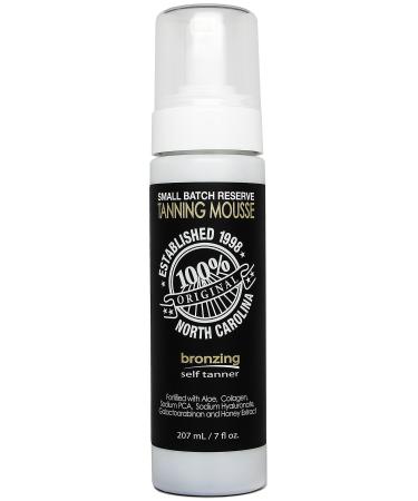 Dark Tanning Mousse w/Instant Bronzer by Famous Dave s | Sunless Self Tanner | Organic & Natural Ingredients for Medium/Darker Skin Tones | Moisturizing Glow with Natural Tan Results