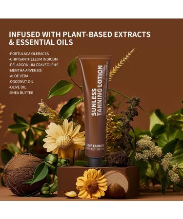 Spa Luxetique Tanning Lotion - Cruelty-Free Hydrated Streak-Free Sunless Tanner for Body - Dark 6.1 FL OZ | Best Self Tanner for a Natural Glow - Buy Online on GoSupps.com