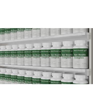 Nature's Renewal Eye Health Complex Supplement - Lutein Zeaxanthin Lycopene Bilberry Eyebright Carotenoids Macular Support Herbs Sight Care Vitamins Vision Antioxidants - 60 Capsules - Buy Online on GoSupps.com