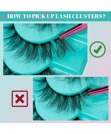 Lash Clusters 10 Pairs Cluster Lashes Wispy 3D Eyelash Clusters D Curl Fluffy Diy Lash Extensions at Home Natural Individual Lashes Cluster False Eyelashes(Dreamy 12-18mm) Dreamy(12-18mm) - Buy Online on GoSupps.com