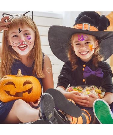 Jecery 36 Pcs Face Paint Stencils for Halloween Makeup - Reusable Templates for Mermaid, Unicorn, Leopard, Witch, Ghost, Pumpkin & Skull Tattoos (Fresh Style) - Buy Online on GoSupps.com