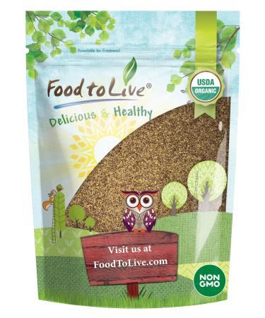 Organic Brown Flaxseed Meal, 2 Pounds  Non-GMO, Kosher, Cold-Milled from Raw Whole Seeds, Pure Powder, Vegan Superfood, Bulk, Rich in Omega-3 Ground Flax, Keto Friendly, Product of the USA 2 Pound (Pack of 1)