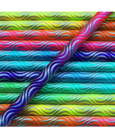 Allesoo 5m PPM Rope - Durable Multi-Purpose Taice Rope Dog Leash & Collar - 8mm Wave Rainbow Polypropylene Multifilament - Buy Online on GoSupps.com