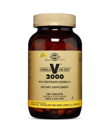 Solgar Formula VM-2000 Multinutrient Formula 180 Tablets