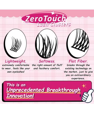 120 Pcs Individual Cluster Lashes DIY Extension - Volume Wispy Lashes - Reusable & Comfortable - Zero Touch (Tufted-D-8-16 Mix) - Buy Online on GoSupps.com