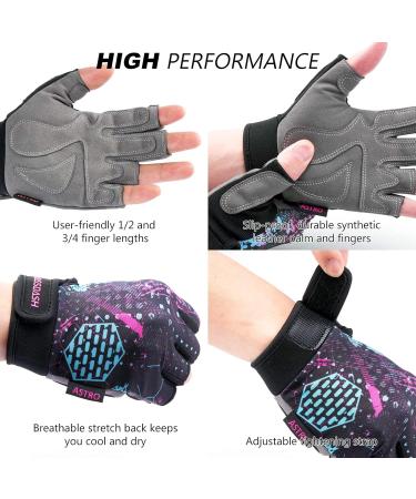 Buy Bassdash Astro Fingerless Winter Gloves - Slip-Resistant Breathable Training & Fishing Gloves for Climbing & Fitness - Buy Online on GoSupps.com