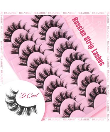 Manga Lashes | Wispy Cat Eye False Eyelashes | 8 Pairs Natural Look | Anime Russian Strip Lashes by Ruairie Z - Shop Internationally - Buy Online on GoSupps.com