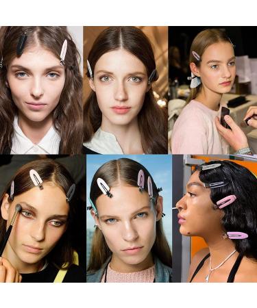 24-Piece No Bend Hair Clips Set | No Crease Clips for Women & Girls - Perfect for Makeup, Hairdressing & Bangs Styling (Black & White) - Buy Online on GoSupps.com