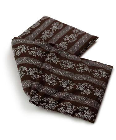 Cherry stone pillow 20x50cm large 3-chamber - flower-brown - heat cushion grain pillow - flower-brown cherry stones