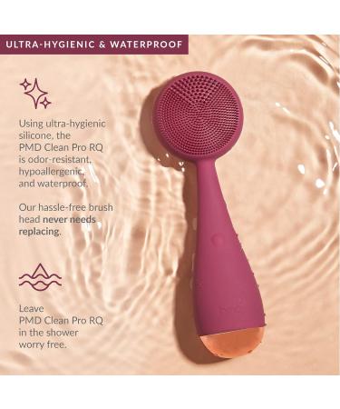 PMD Clean Pro RQ - Smart Face Cleaning Device | Silicone Brush & Rose Quartz | Anti-Aging Massage | Waterproof SonicGlow Clear Pores & Blackheads - Buy Online on GoSupps.com