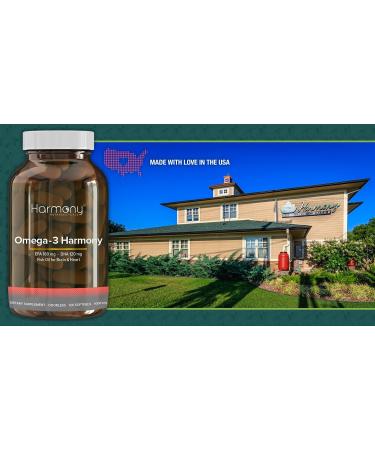 Omega 3 Harmony - Harmony Nutraceuticals Fish Oil for Brain & Heart - 120 Capsules Supports Brain Function and Heart Health - Buy Online on GoSupps.com