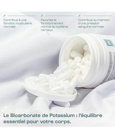 Potassium Bicarbonate - 90 Capsules - Nervous System - Normal Muscle Function - Pharmaceutical Grade - Vegan| Nutrielement By Nutrimuscle - Buy Online on GoSupps.com