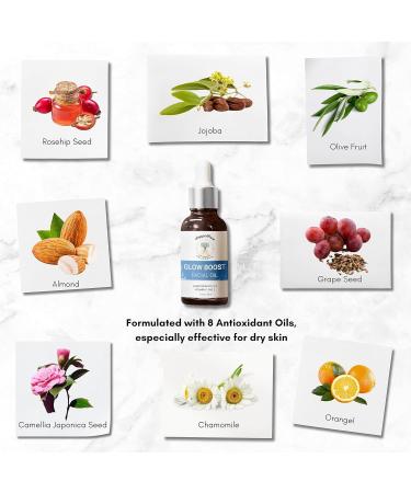 Doppeltree Face Oil for Glowing Skin | Anti-Aging Gua Sha Facial Massage Oil with Rosehip Jojoba Almond Vitamin C & E | International Shipping - Buy Online on GoSupps.com