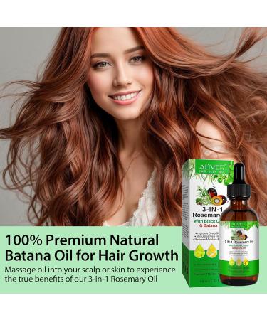 LKSJBQ Oil 3-in-1 Rosemary Black Castor Batana Hair Growth & Skin Care Unisex - Adult - Buy Online on GoSupps.com