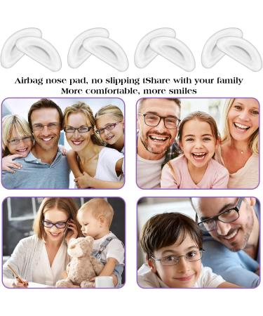 Comnico Self-Adhesive Glasses Pads Set - 16 Pairs of Silicone Nose & Ear Pads for Sunglasses & Reading Glasses - Buy Online on GoSupps.com