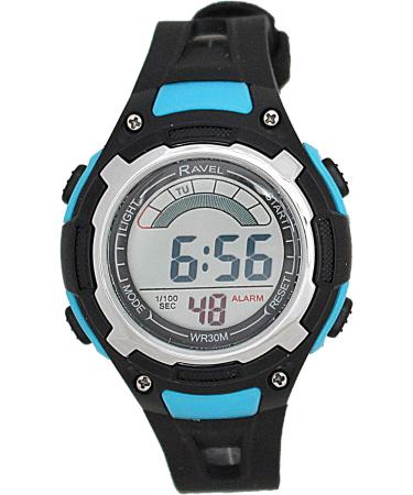 Ravel Boy's 3 ATM Water Resistant Digital Watch with EL Backlight - Blue Black - Buy Online on GoSupps.com