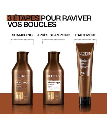 Redken Nourishing & Hydrating Shampoo For Very Dry Curly to Frizzy Hair With Aloe Vera All Soft Mega Curls 300 ml - Buy Online on GoSupps.com