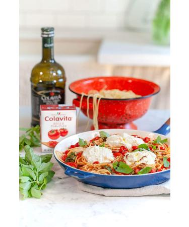 Colavita Italian Diced Tomatoes - Perfect for Sauces, Pasta, Bruschetta, and Soups - Eco-Friendly Tetra Recart Box - Pack of 16 (13.76 oz each) - Buy Online on GoSupps.com
