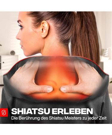 Shiatsu Neck Massage Device with Heat - Back & Shoulder Relief | Neck Relaxer | EU Plug - Buy Online on GoSupps.com