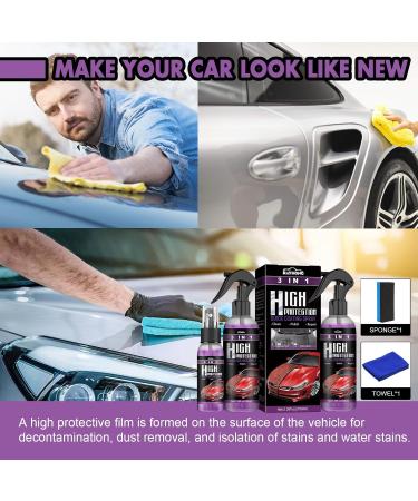 Peony Car Wax Spray Peony Car Coating 3 in 1 High Protection Quick Car Coating Spray Ceramic Spray Coating for Cars Car Scratch Repair Spray Easy to Use and Clean 2pcs - Buy Online on GoSupps.com